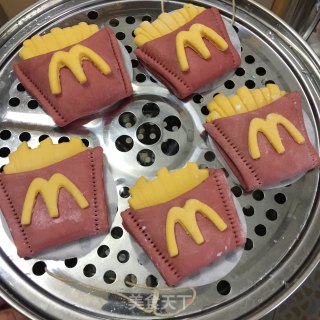 薯条豆沙包的做法步骤：17