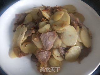 猪肉土豆片的做法步骤：9