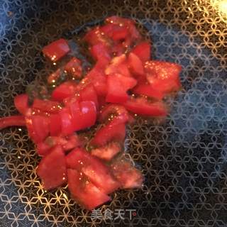番茄煎蛋方便面的做法步骤：3