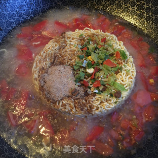 番茄煎蛋方便面的做法步骤：5