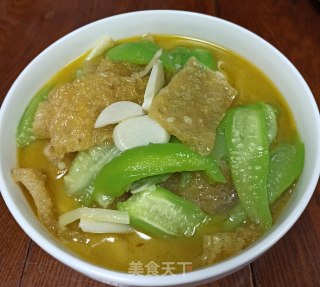 丝瓜烩皮肚的做法步骤：9