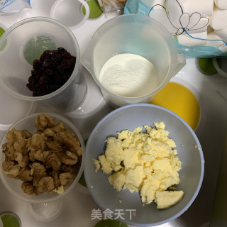 抹茶雪花酥的做法步骤：1