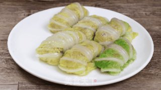 脆嫩五彩白菜卷的做法步骤：8