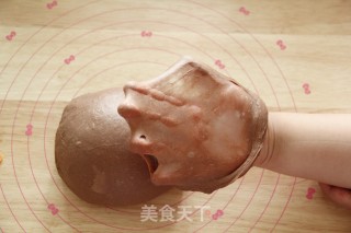 可可冰心面包的做法步骤：4
