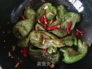 酱炒青椒的做法步骤：8