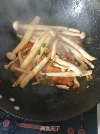 西红柿鸡蛋炒白玉菇的做法步骤：11