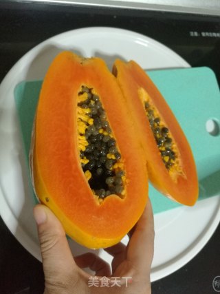 木瓜炖雪蛤的做法步骤：4