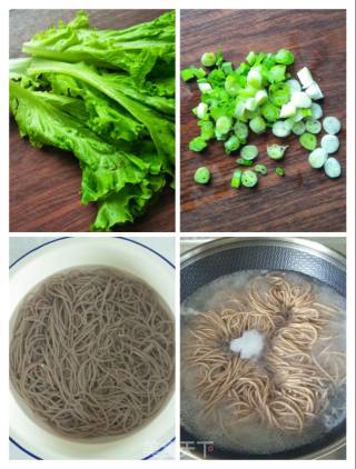 凉拌荞麦面的做法步骤：2