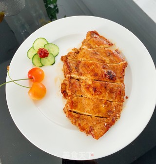香煎鸡胸的做法步骤：5