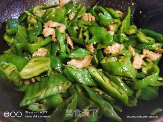 肉片炒辣椒的做法步骤：3