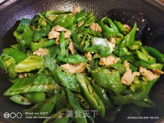 肉片炒辣椒的做法步骤：6