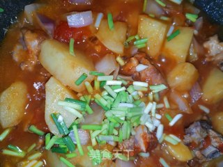 番茄土豆焖排骨的做法步骤：15