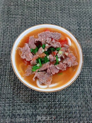 番茄牛肉乌冬面的做法步骤：12