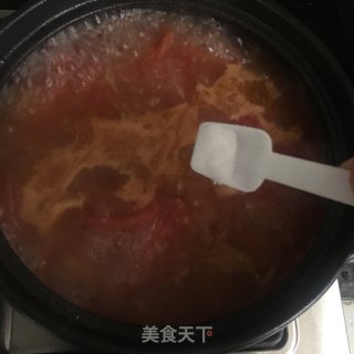 番茄牛肉汤的做法步骤：8