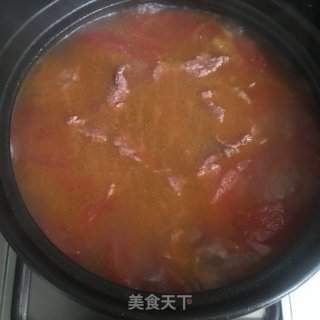 番茄牛肉汤的做法步骤：9