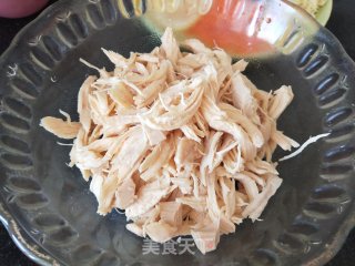 柠檬手撕鸡胸肉的做法步骤：6