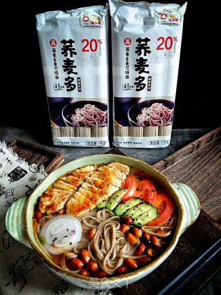 鸡胸肉荞麦面的做法步骤：10