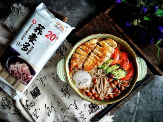 鸡胸肉荞麦面的做法步骤：12