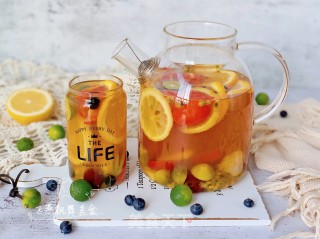 夏日缤纷水果茶的做法步骤：14