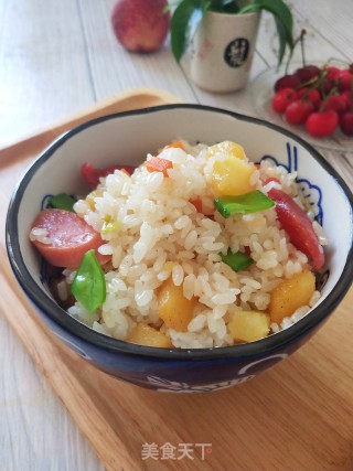 腊肠香肠土豆焖饭的做法步骤：8