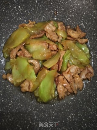 莴笋炒肉的做法步骤：8