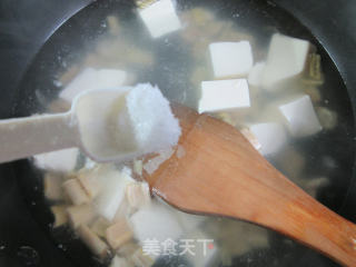 羊尾笋豆腐汤的做法步骤：6