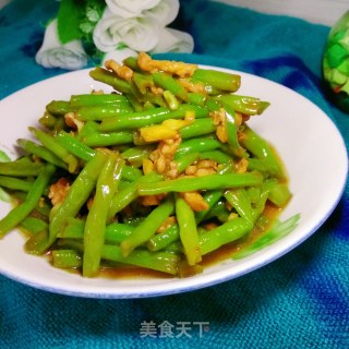 豆角炒肉丝的做法步骤：12