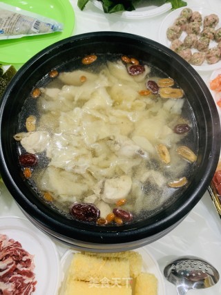 鱼胶鸡汤火锅的做法步骤：9