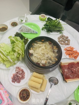 鱼胶鸡汤火锅的做法步骤：10
