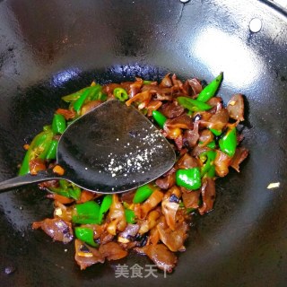 青椒炒鸭胗的做法步骤：10