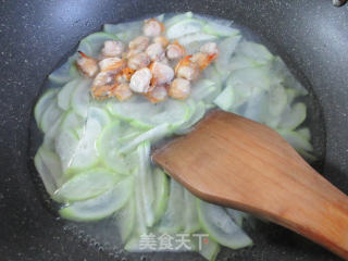 圆蛤肉夜开花羹的做法步骤：8