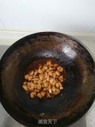 鲜虾鸡里蹦的做法步骤：7