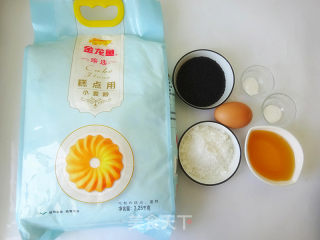 黑芝麻大桃酥的做法步骤：1