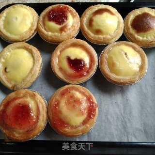 草莓酱蛋挞的做法步骤：8
