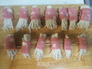 培根金针菇卷的做法步骤：6