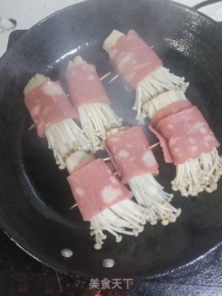 培根金针菇卷的做法步骤：8