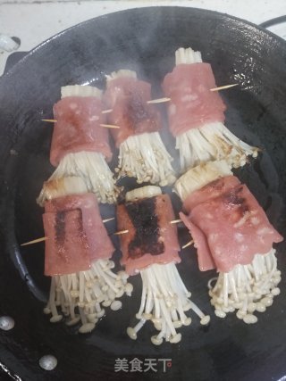 培根金针菇卷的做法步骤：9
