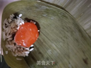 咸蛋黄粽的做法步骤：7