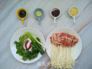 肥牛金针菇的做法步骤：1