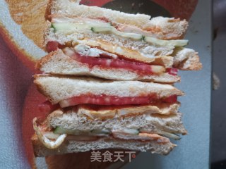 奥尔良鸡胸肉三明治的做法步骤：15