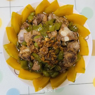 南瓜蒸排骨的做法步骤：15
