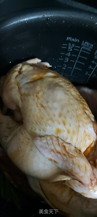 电饭煲烤鸡的做法步骤：4