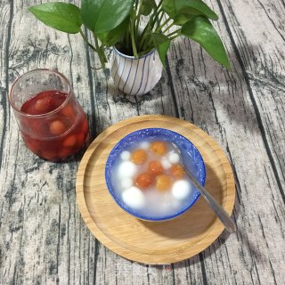 酒酿樱桃糖水圆子的做法步骤：5