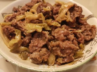 榨菜蒸牛肉的做法步骤：5
