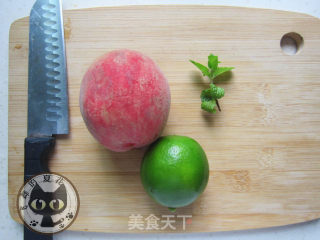 蜜桃Mojito的做法步骤：1