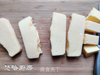 不用面包糠不用油的-炸牛奶的做法步骤：7