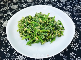 “ 蒸菜 ”粉蒸茼蒿的做法步骤：9
