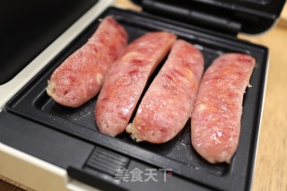 脆皮肠吐司虾皮汤早餐的做法步骤：5