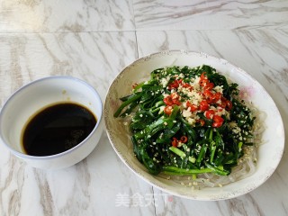 火麻仁凉拌韭菜粉条的做法步骤：3