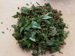 马齿苋鸡蛋煎饼的做法步骤：1